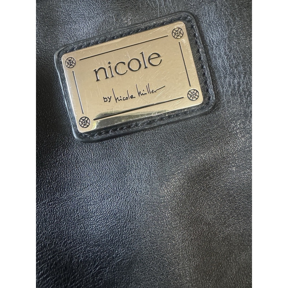 Nicole by Nicole Miller Black Shoulder Bag 12x11 - Picture 2 of 11